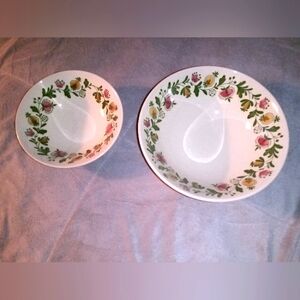 Vintage Johnson Bros England Staffordshire Old Granite Genuine Gretchen Bowl Set
